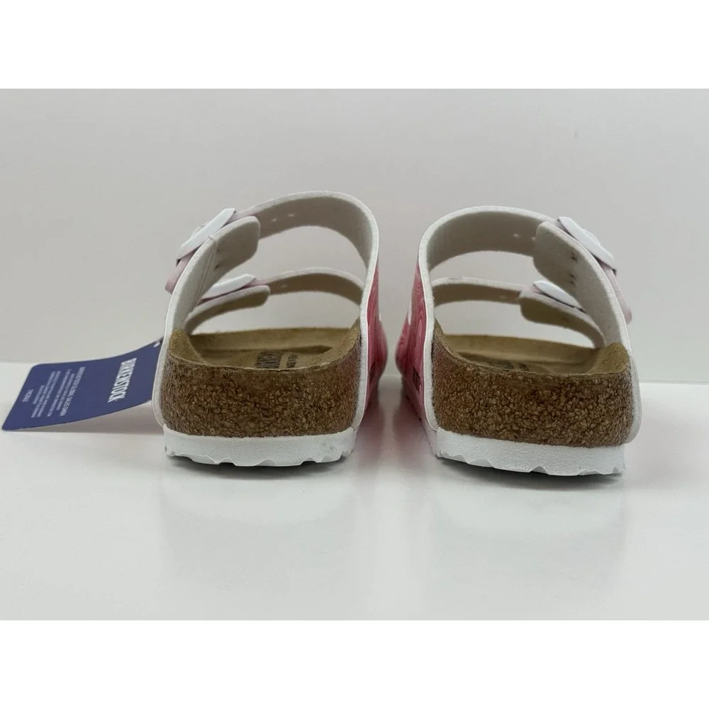 Birkenstock Arizona Birko-Flor Sandals Wmns Size 7 - 38 Twirl Fuchsia Tulip Pink